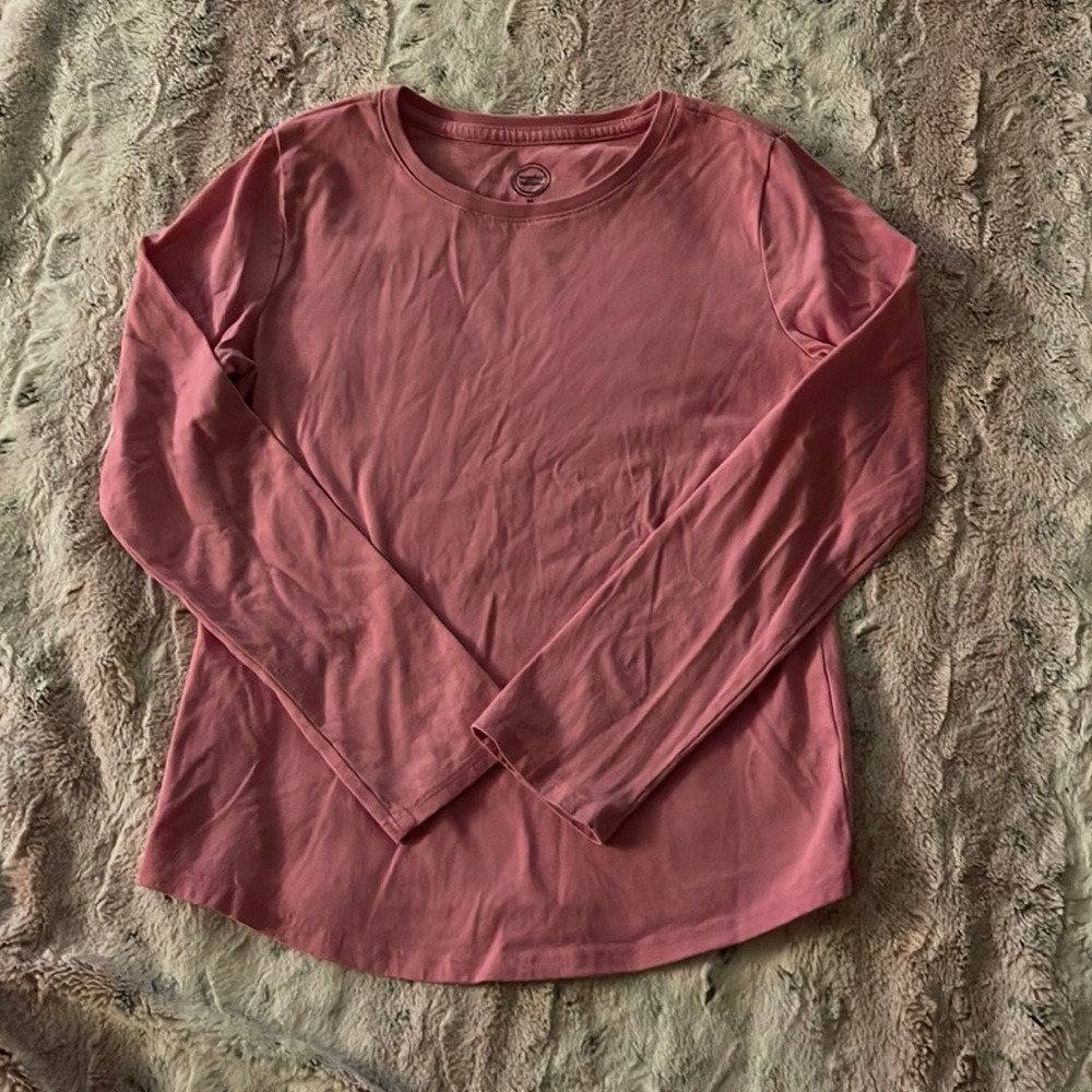Pink Wonder Nation Long sleeve kids Shirt size M(7-8)